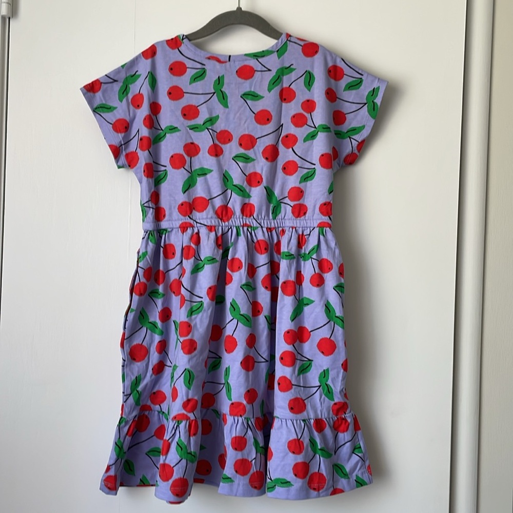 NEW Hanna Andersson Cherry Print Dress 120 cm (size 6-7) - Picture 2 of 3